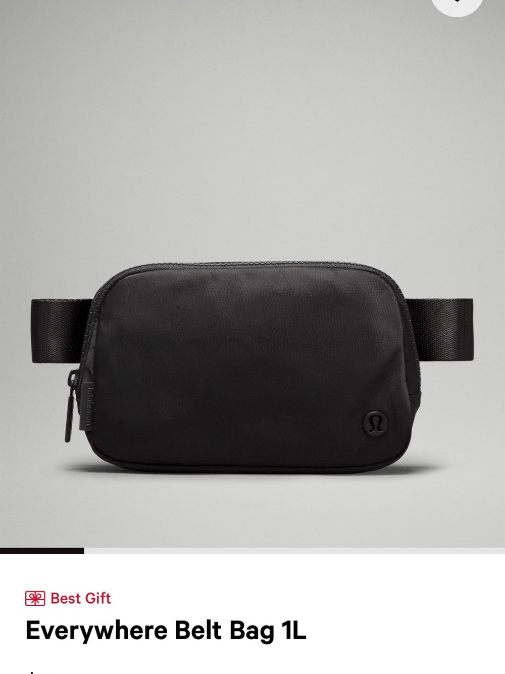 lululemon athletica Black Belt Bag - Compact Everyday Carry